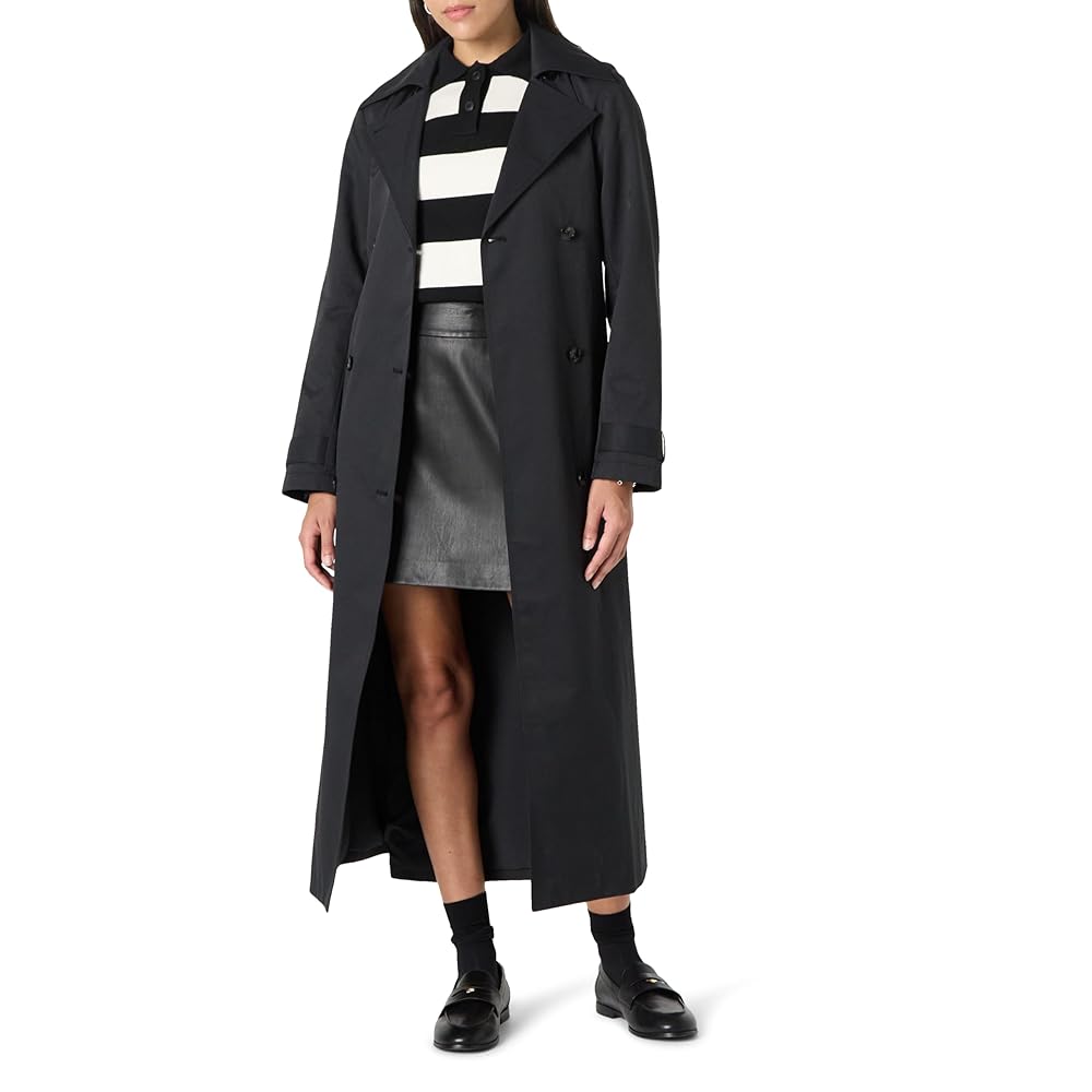 Amazon.com: The Drop Women's Emilia Elongated Trench, Black